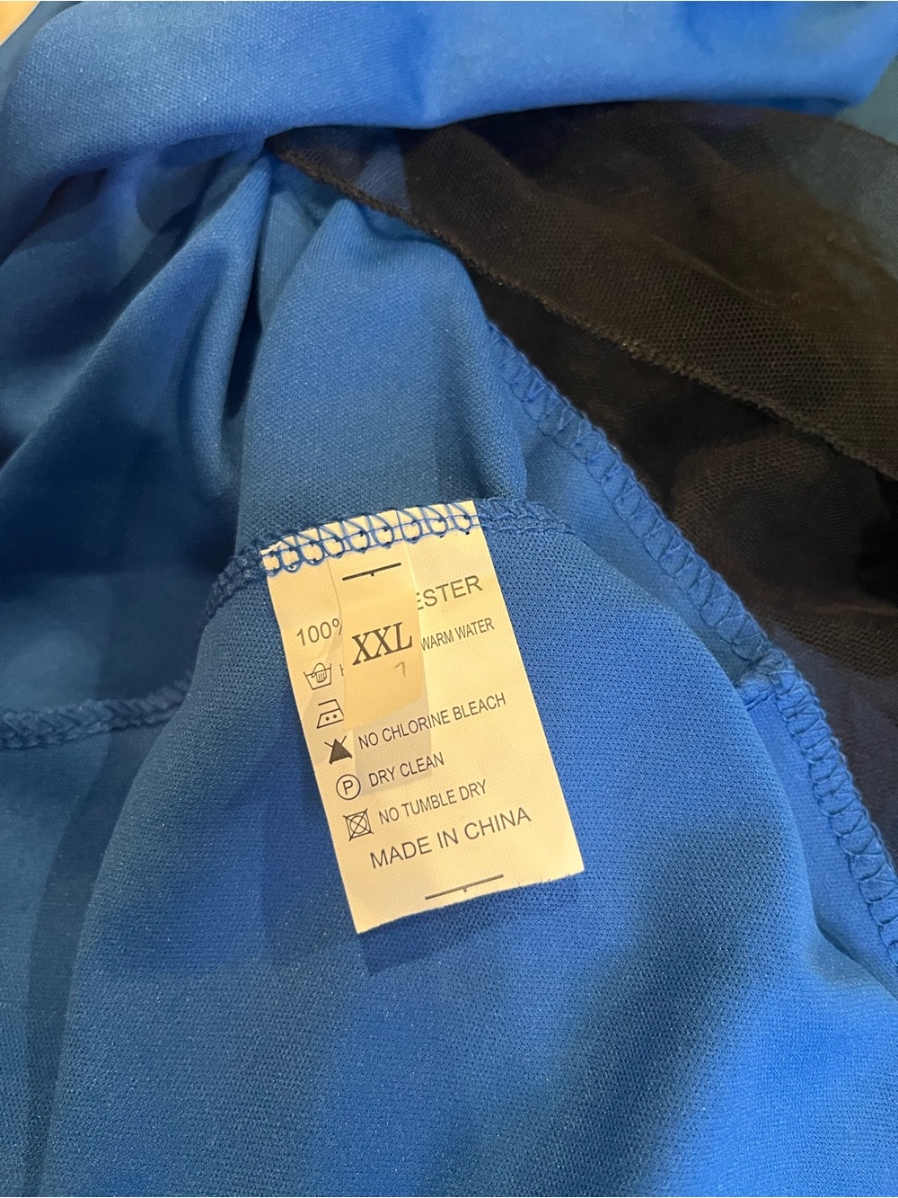 Embellished Sapphire Maxi Dress with Gold Sequin Detail - Picture 3 of 5